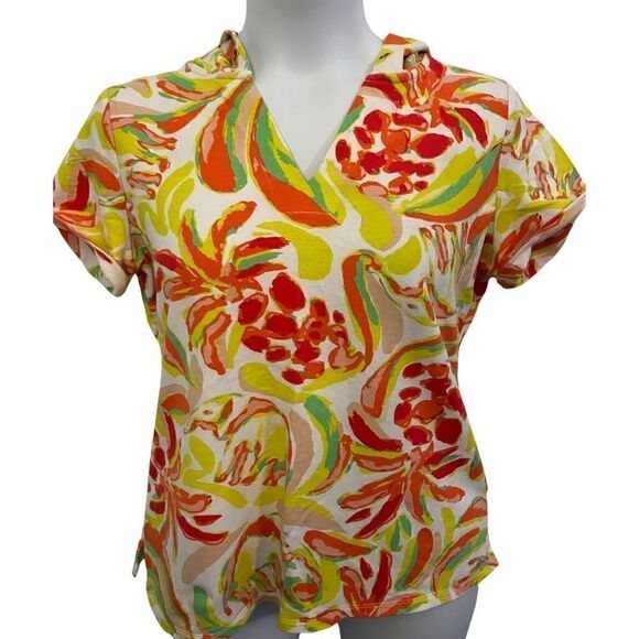Crown and Ivy Beach Hooded Short Sleeve Shirt - Picture 1 of 4